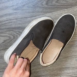 Olive Slip Ons
